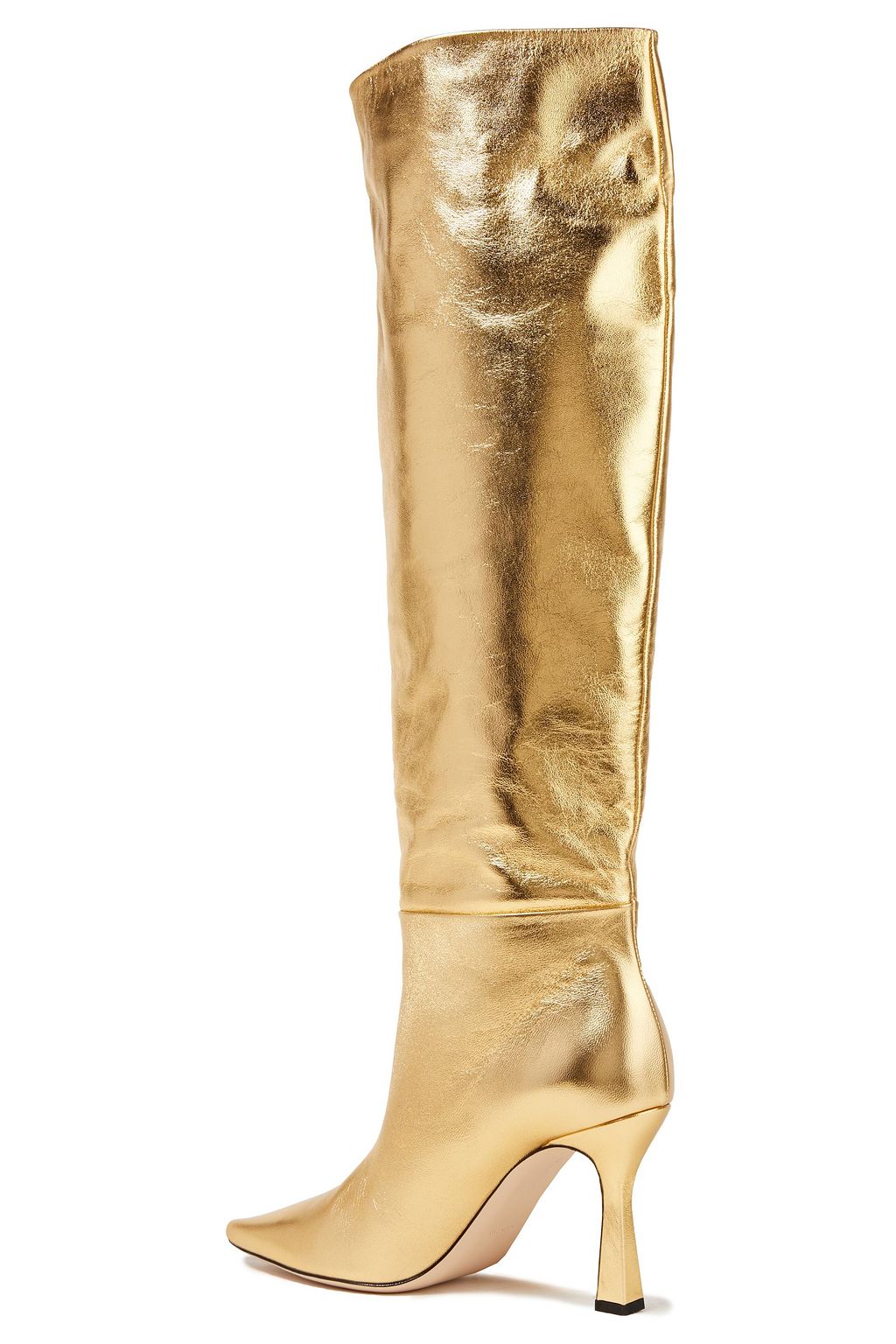 WANDLER Lina metallic leather knee boots