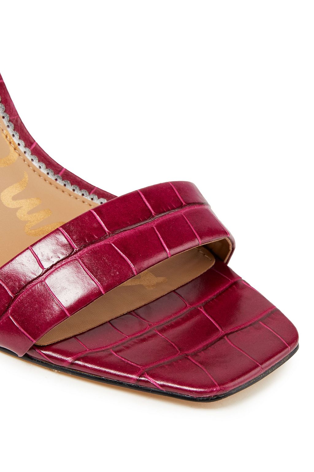 SAM EDELMAN Daniella croc-effect leather sandals