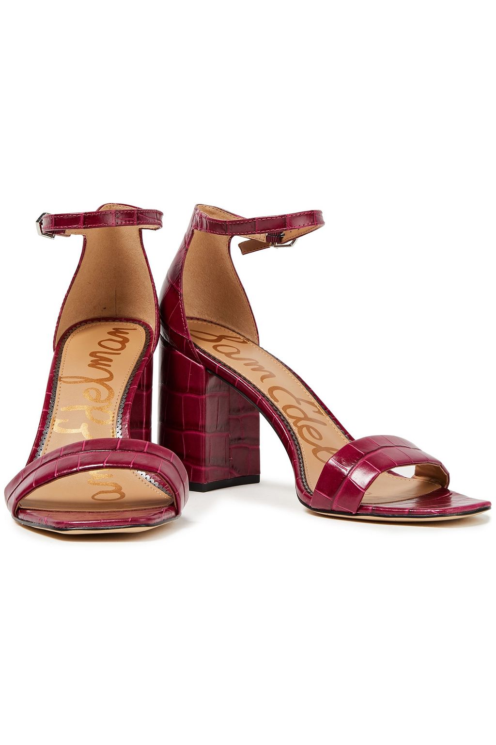 SAM EDELMAN Daniella croc-effect leather sandals