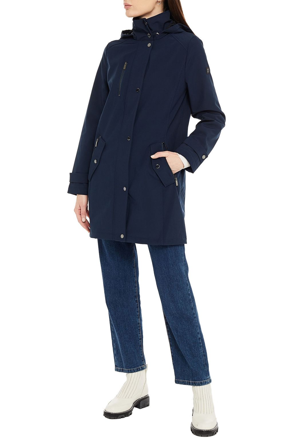 DKNY Shell hooded raincoat