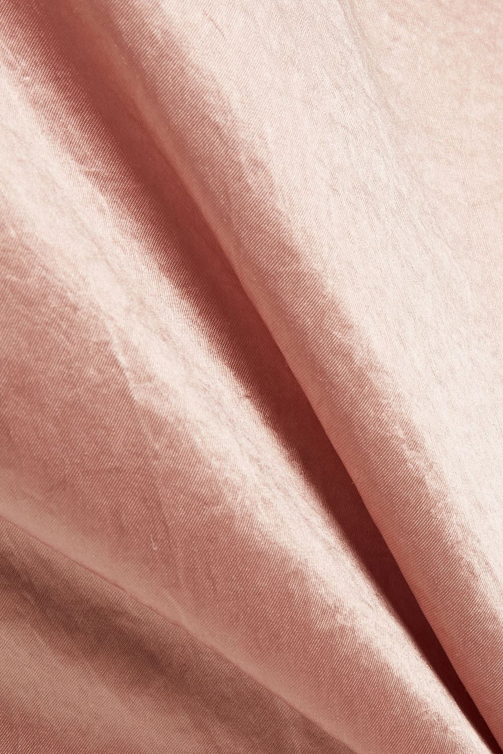 VINCE. Crinkled-satin midi dress