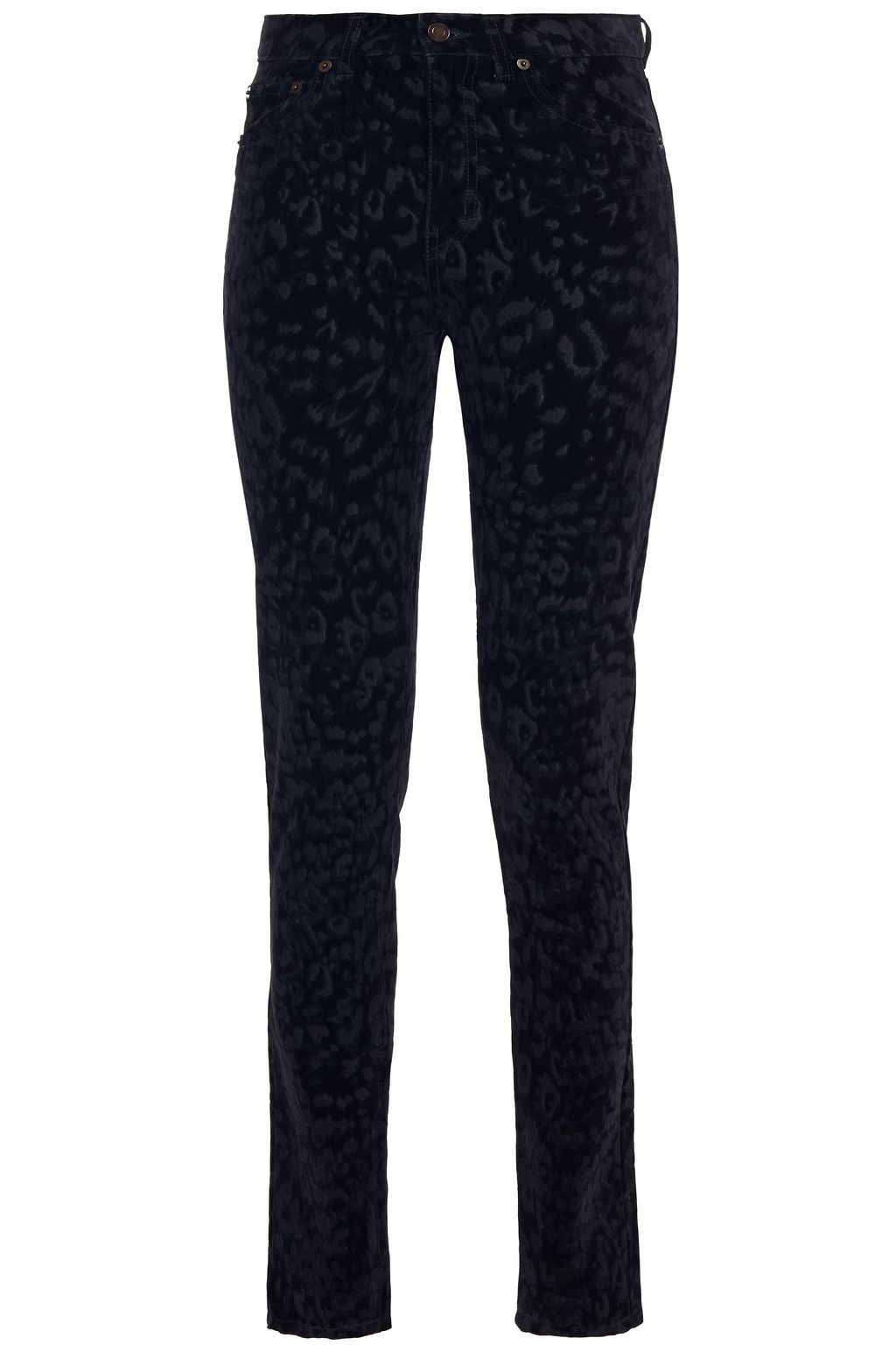 velvet leopard pants