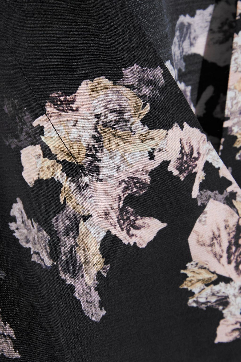 IRO Mini-Wickelkleid aus Crêpe de Chine mit Print und Rüschenbesatz