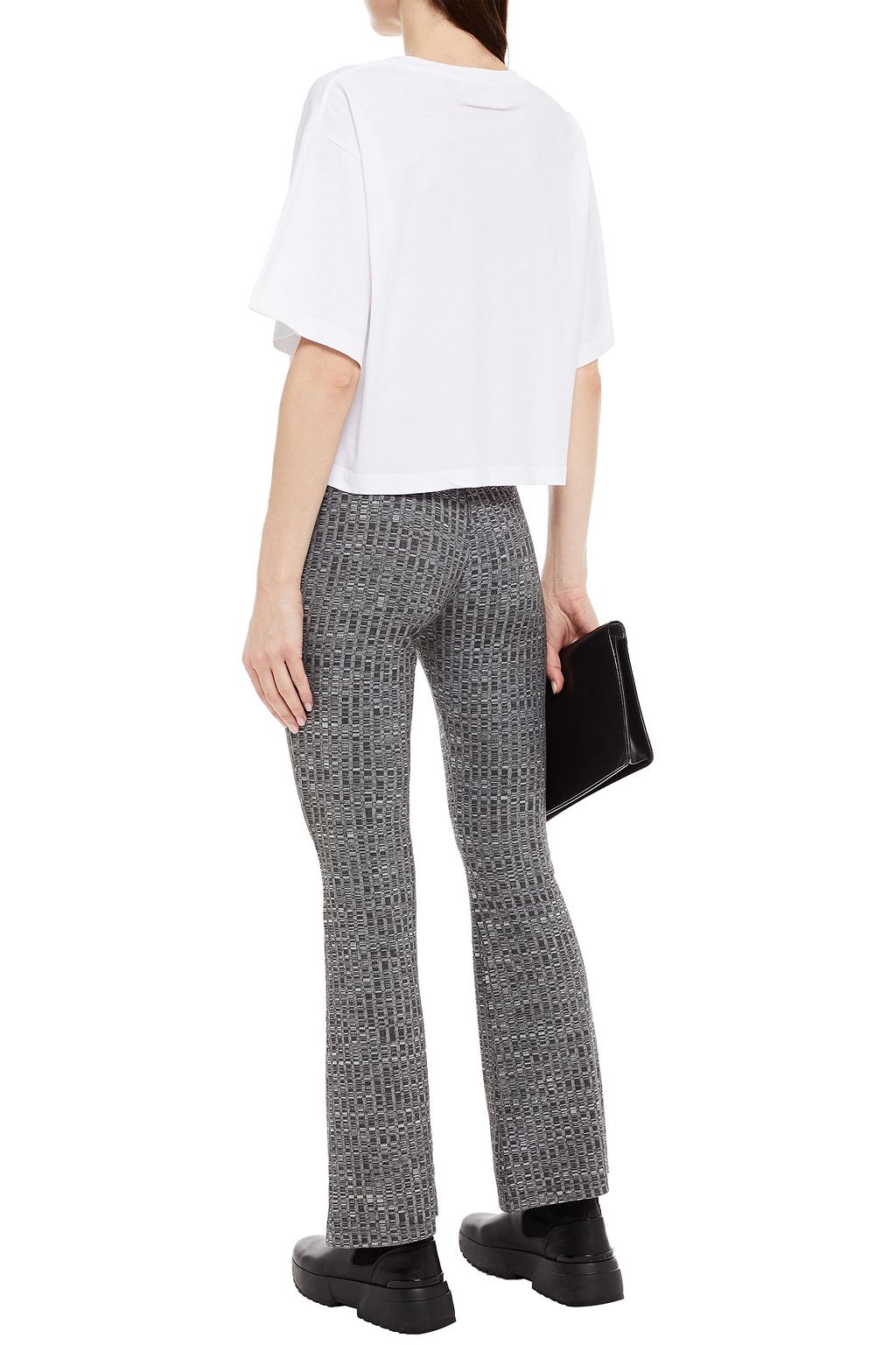 MM6 MAISON MARGIELA Kick-flare-Hose aus Jacquard-Strick