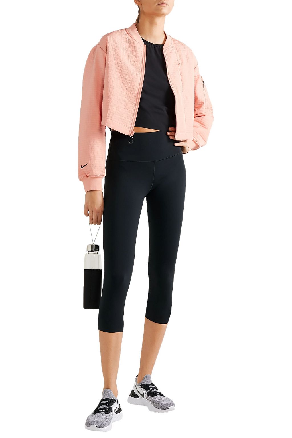 WONE Classic cropped stretch-jersey T-shirt