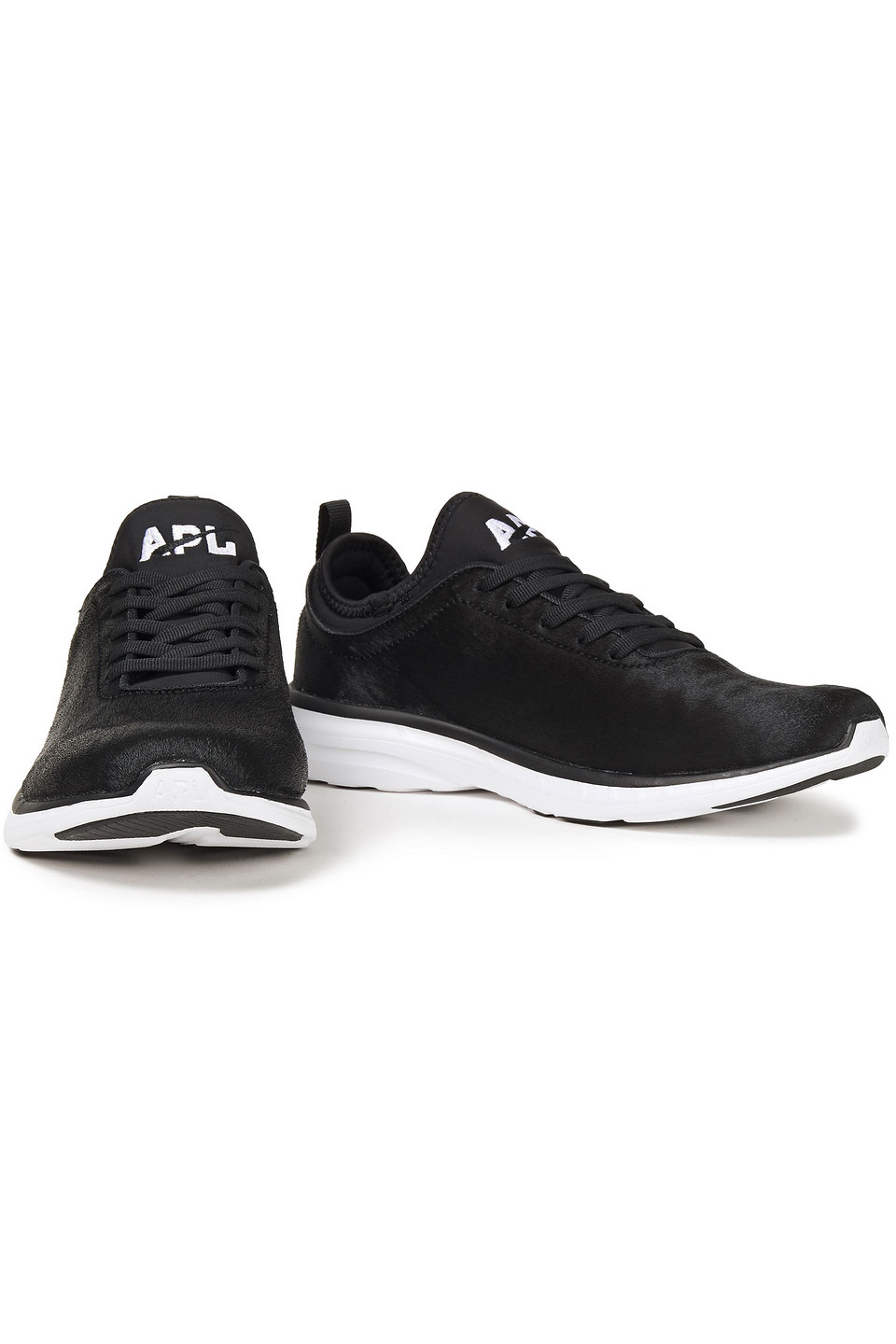 Apl Athletic Propulsion Labs Phantom 3d Mesh And Neoprene Trainers In Black