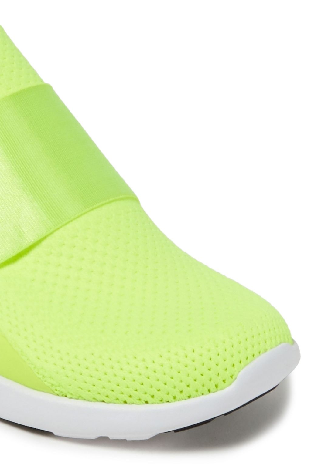 APL ATHLETIC PROPULSION LABS TechLoom Bliss neon mesh and neoprene slip-on sneakers