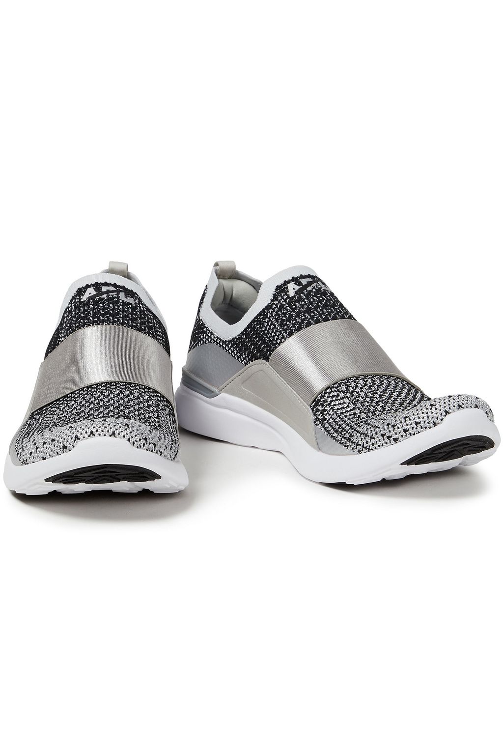 APL ATHLETIC PROPULSION LABS TechLoom Bliss metallic mesh and neoprene slip-on sneakers