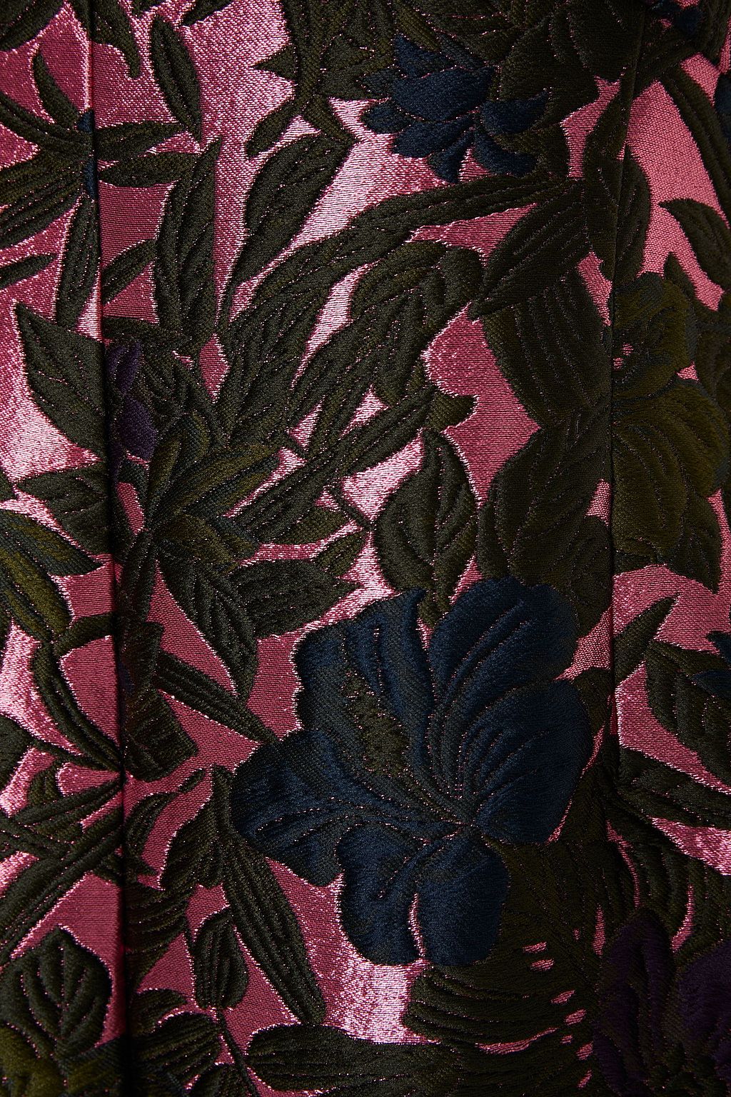 ERDEM Kamila pleated floral-jacquard midi dress