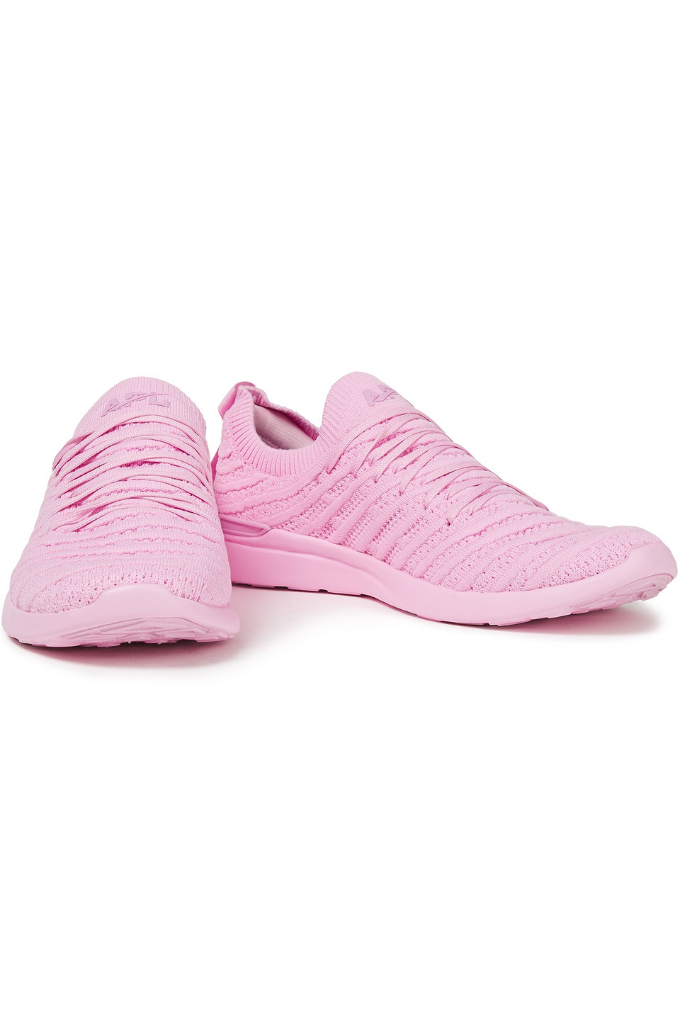 Apl Athletic Propulsion Labs Techloom Wave Mesh Trainers In Baby Pink