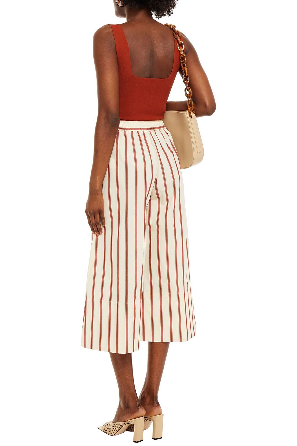 SAMSØE Φ SAMSØE Striped organic cotton culottes