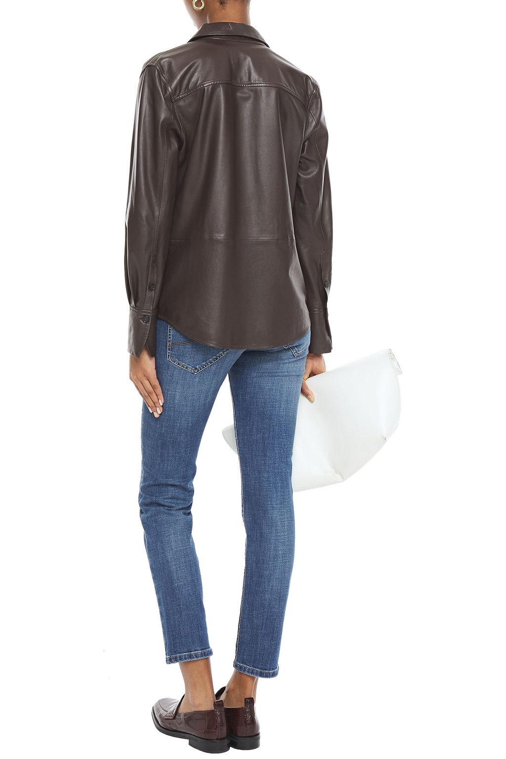 BRUNELLO CUCINELLI Bead-embellished mid-rise skinny jeans