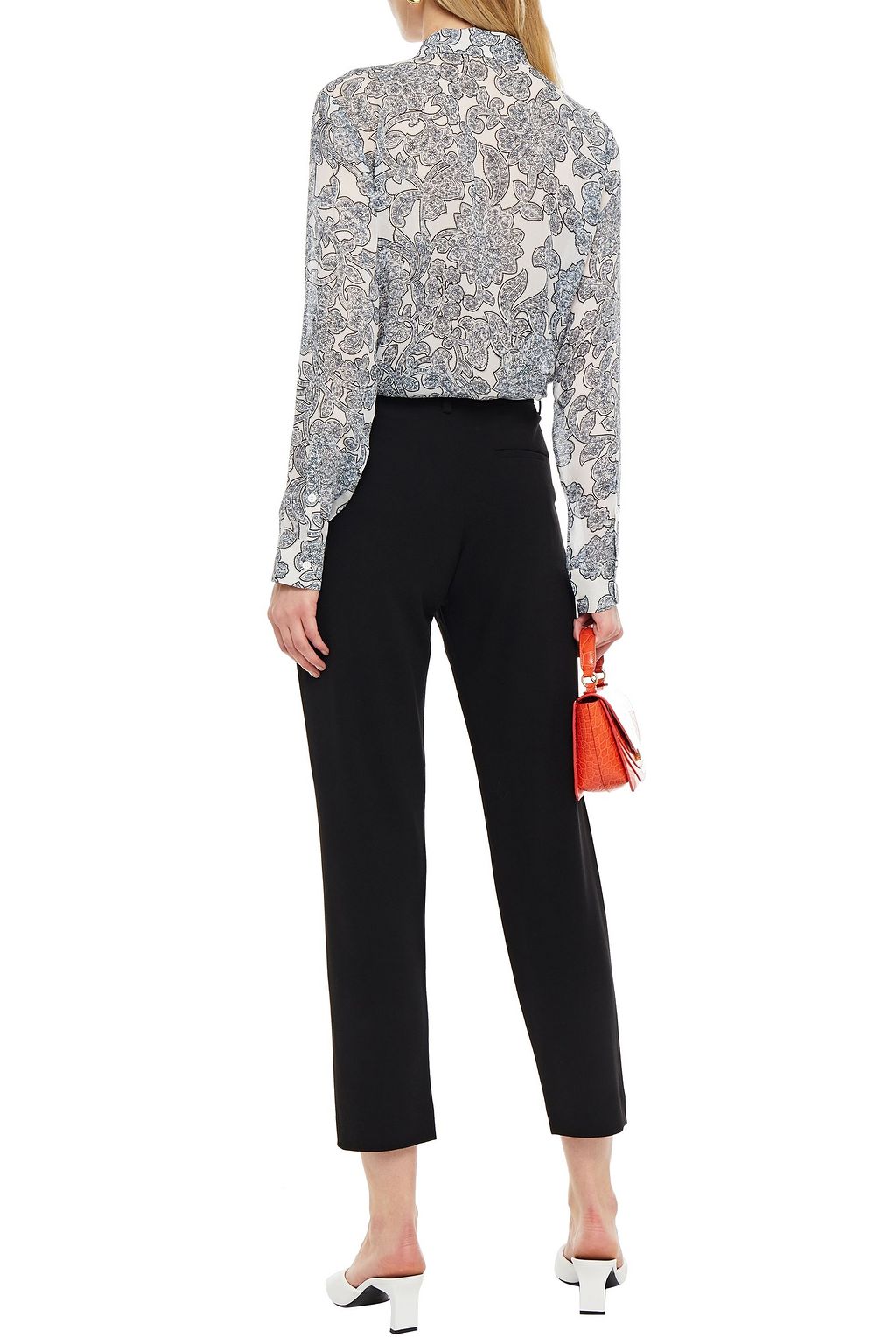 SAMSØE Φ SAMSØE Cropped pleated crepe tapered pants