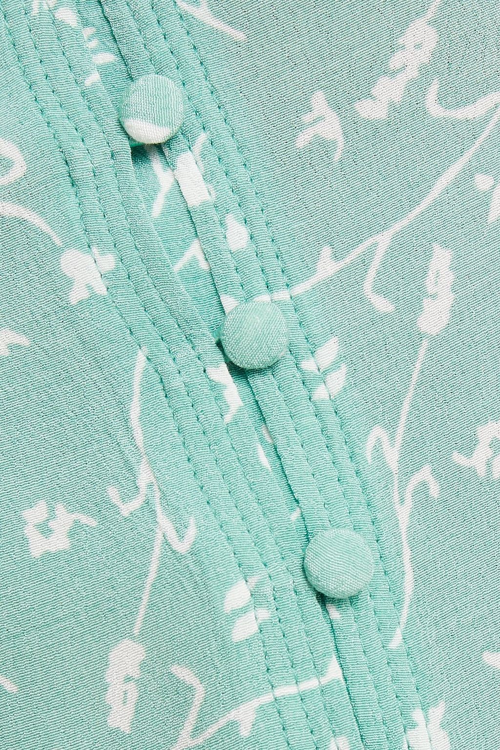 SAMSØE Φ SAMSØE Gathered floral-print crepe top