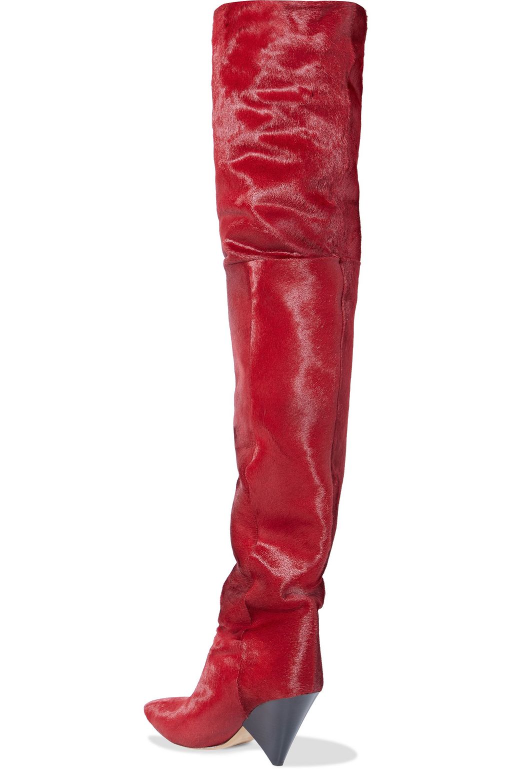 ISABEL MARANT Lostynn calf hair over-the-knee boots