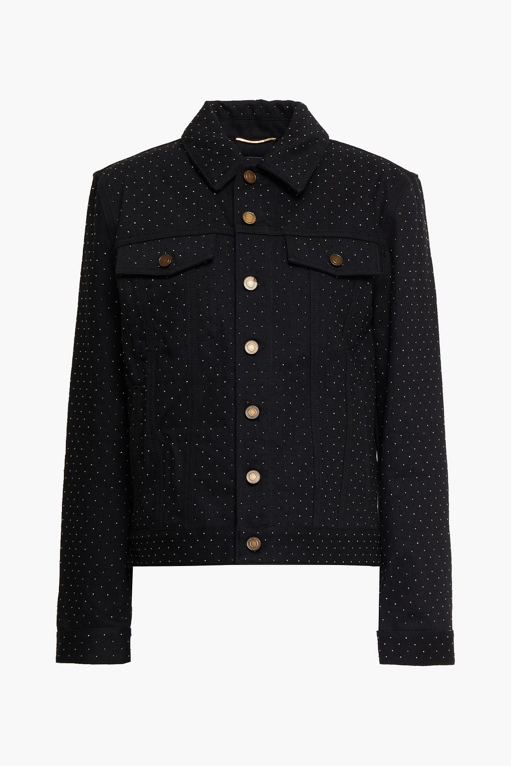 black studded denim jacket