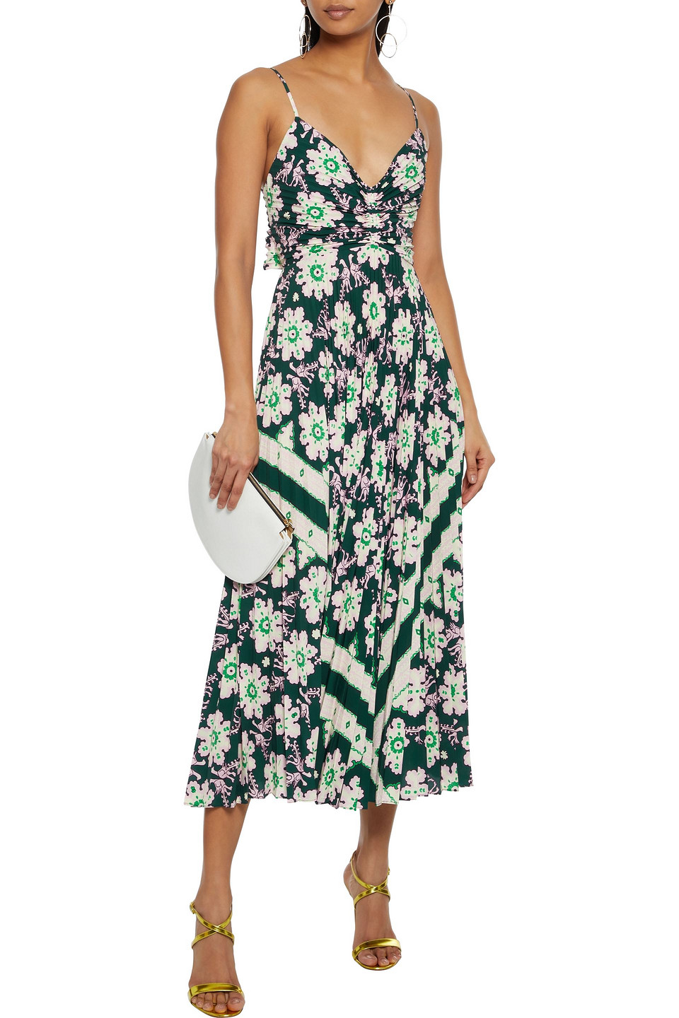 alc green floral dress