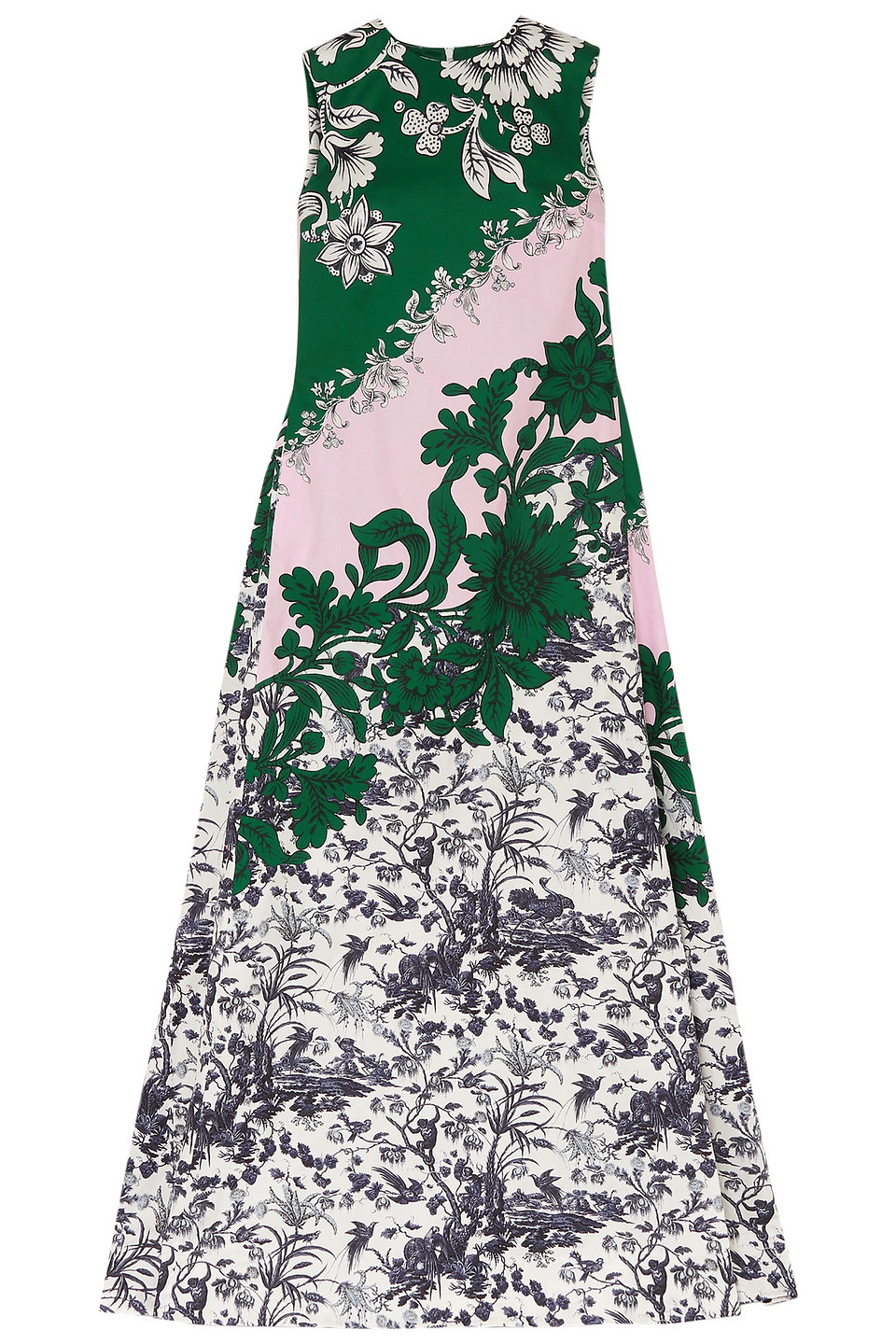 Erdem Woman Odalys Floral-print Cotton-sateen Gown Emerald Size 12