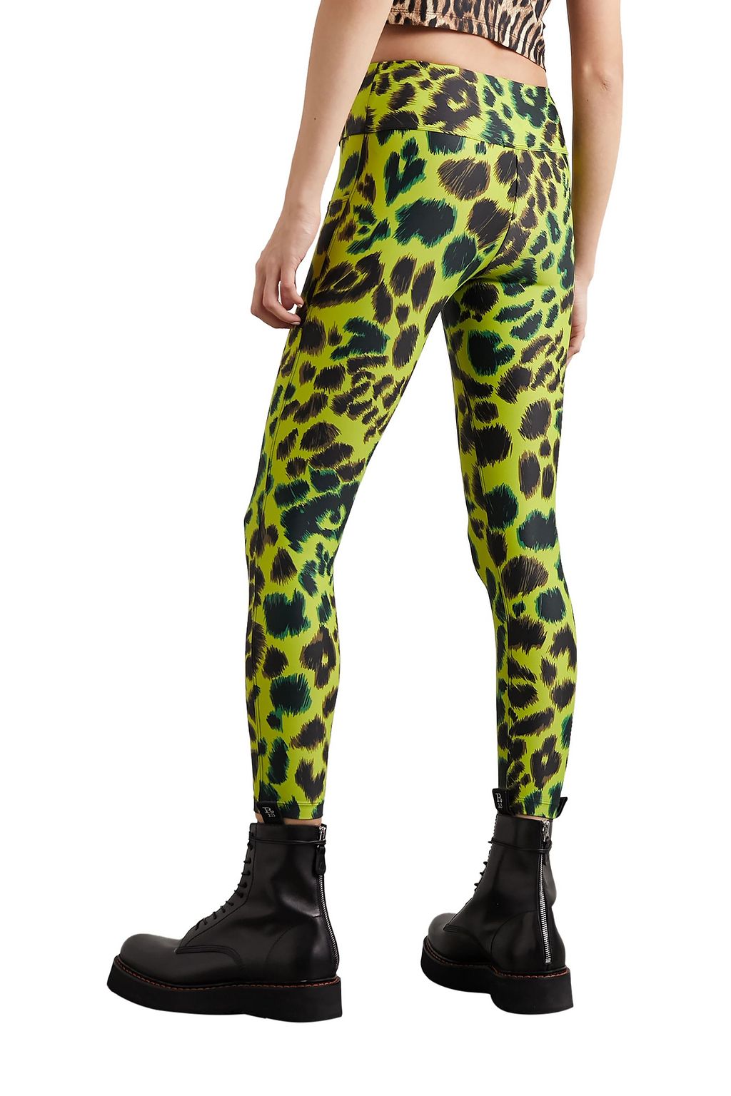 TWIN FANTASY Leopard-print stretch leggings