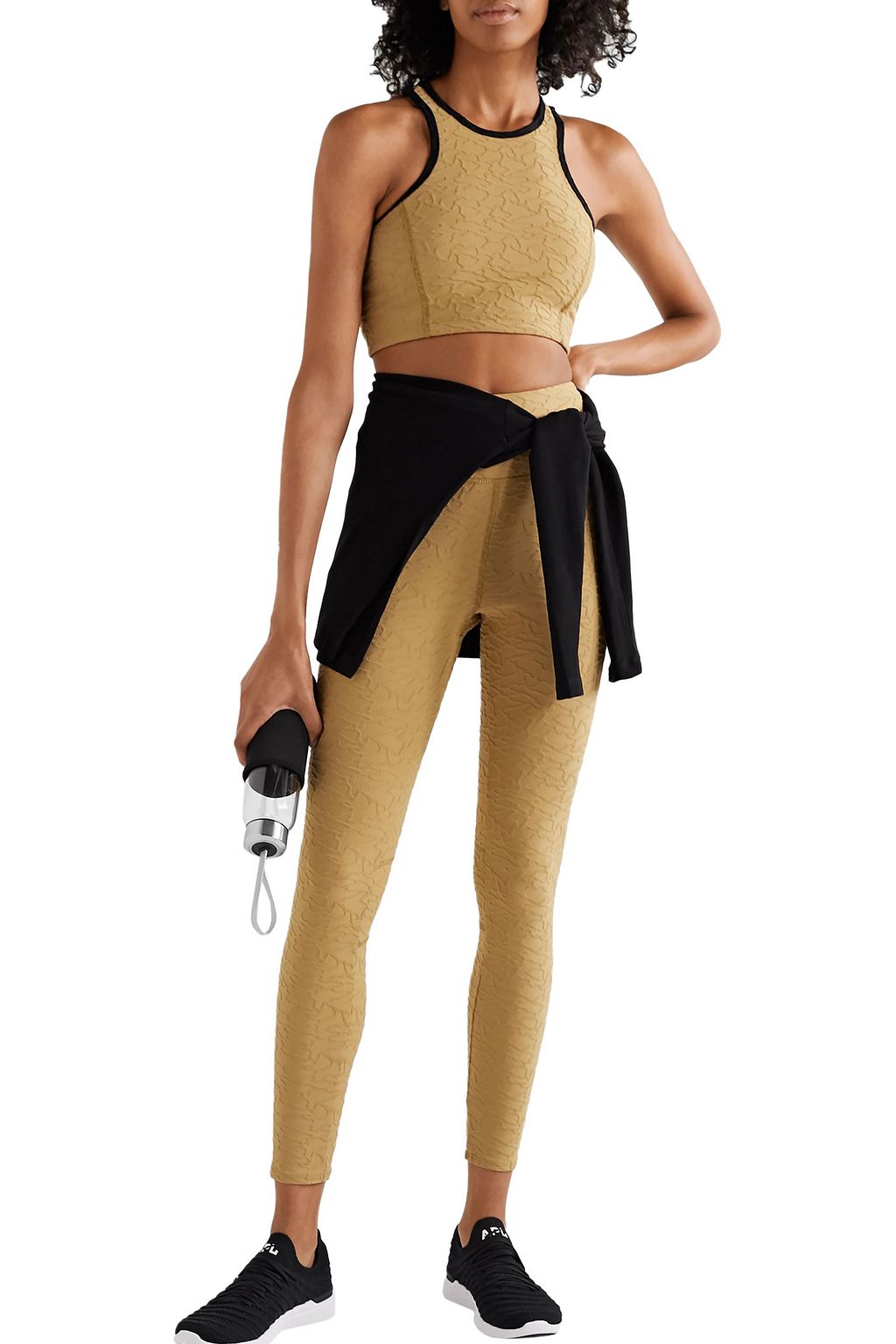 TWENTY MONTRÉAL Roaming Giraffe stretch jacquard-knit leggings