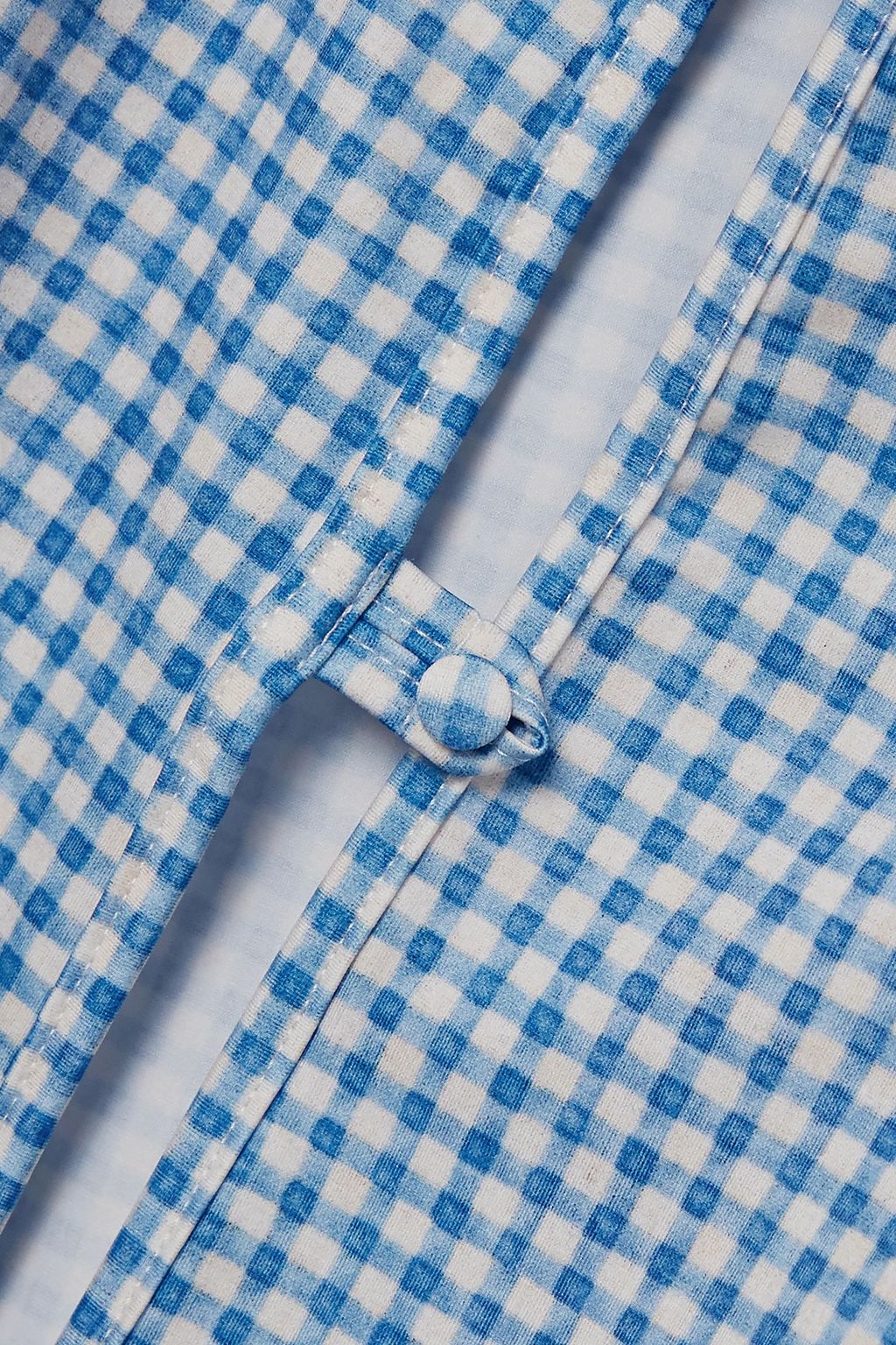 MARCIA Tchikiboum cutout gingham stretch-ECONYL midi dress