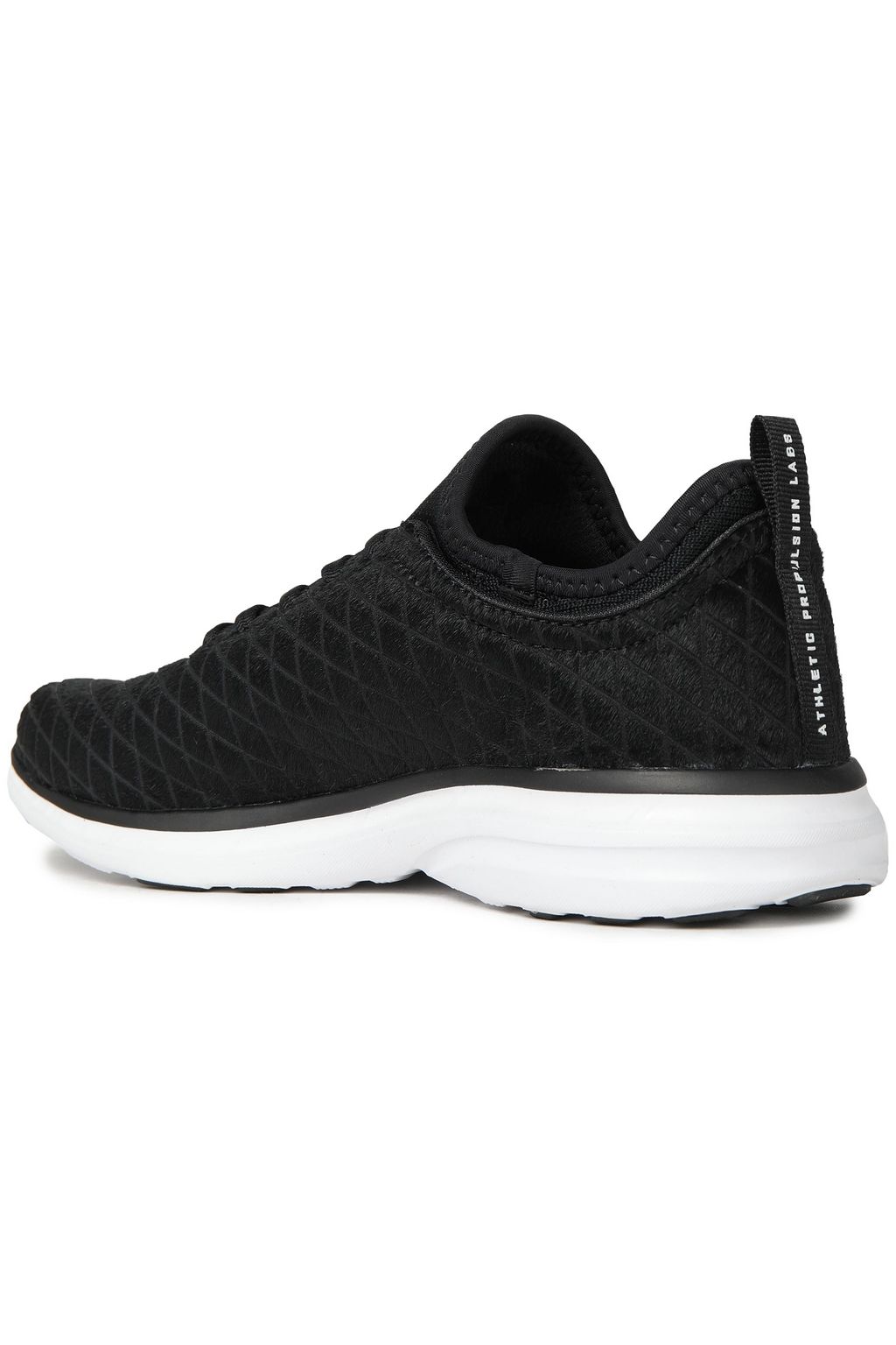 APL ATHLETIC PROPULSION LABS TechLoom Pro glittered calf hair and neoprene sneakers