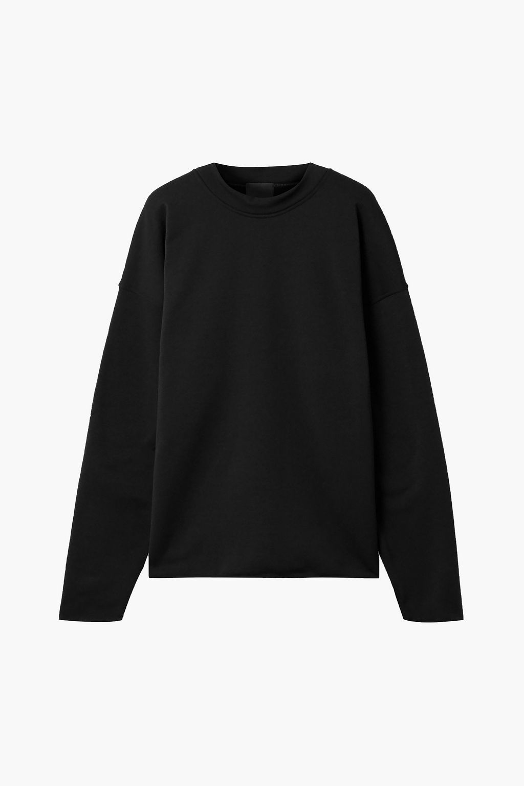 black fleece sweatshirt