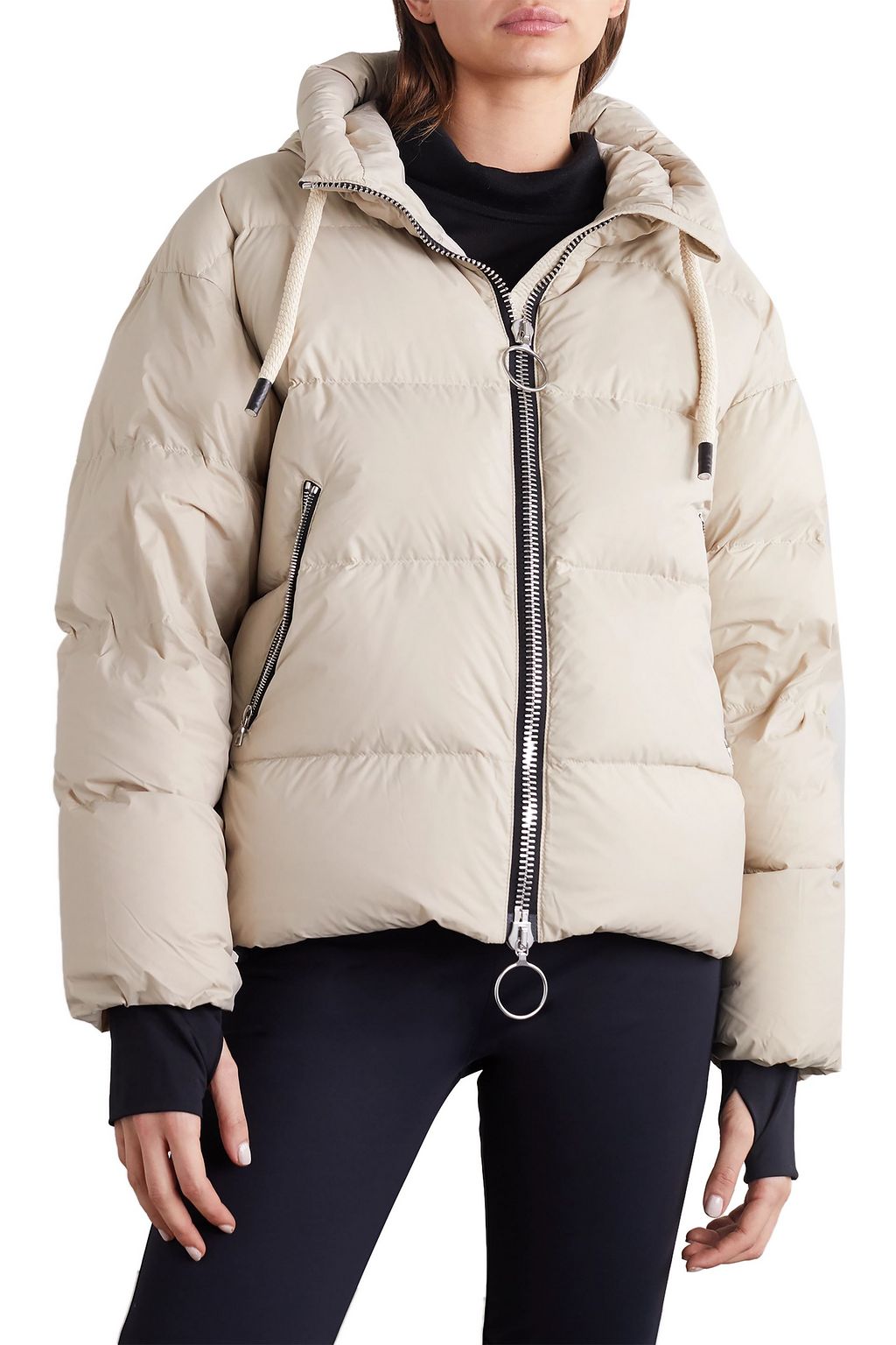 IENKI IENKI Dunno quilted hooded down jacket