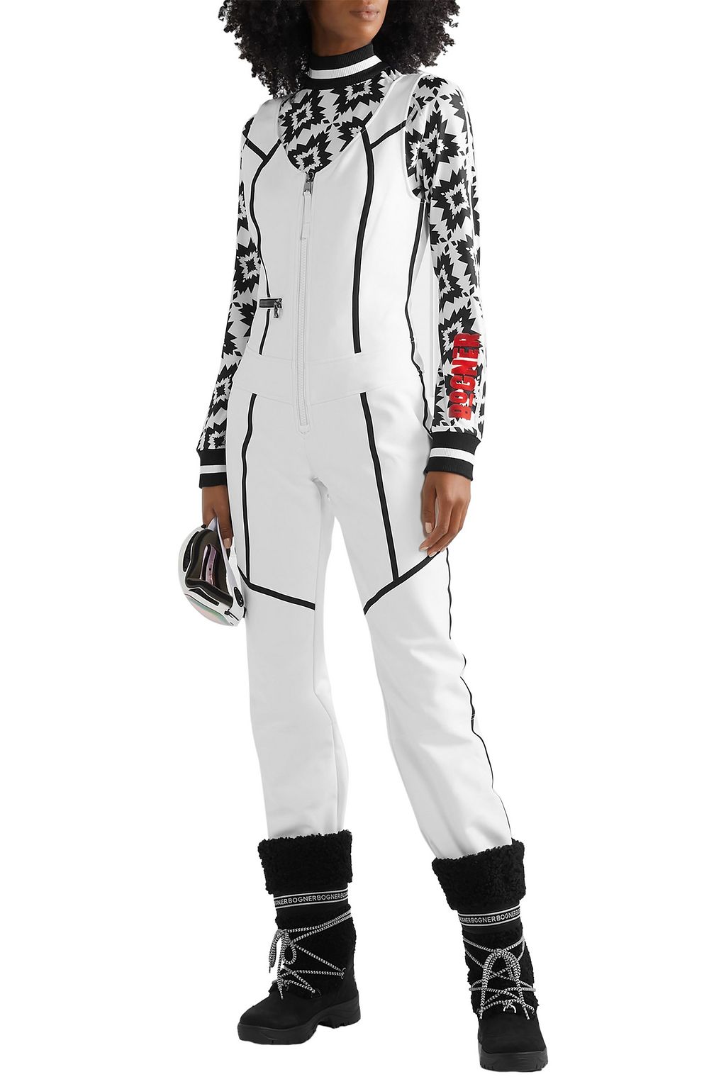 BOGNER Terri striped stretch ski suit