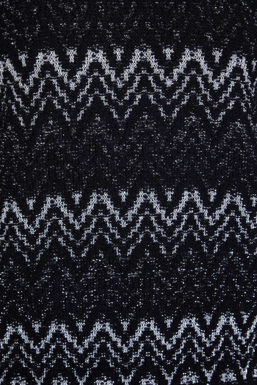 SAINT LAURENT Metallic jacquard-knit wool-blend sweater