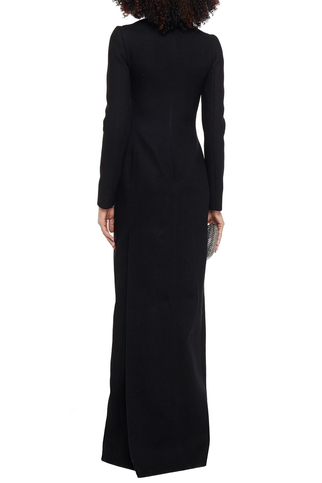 SAINT LAURENT Wool-felt maxi dress
