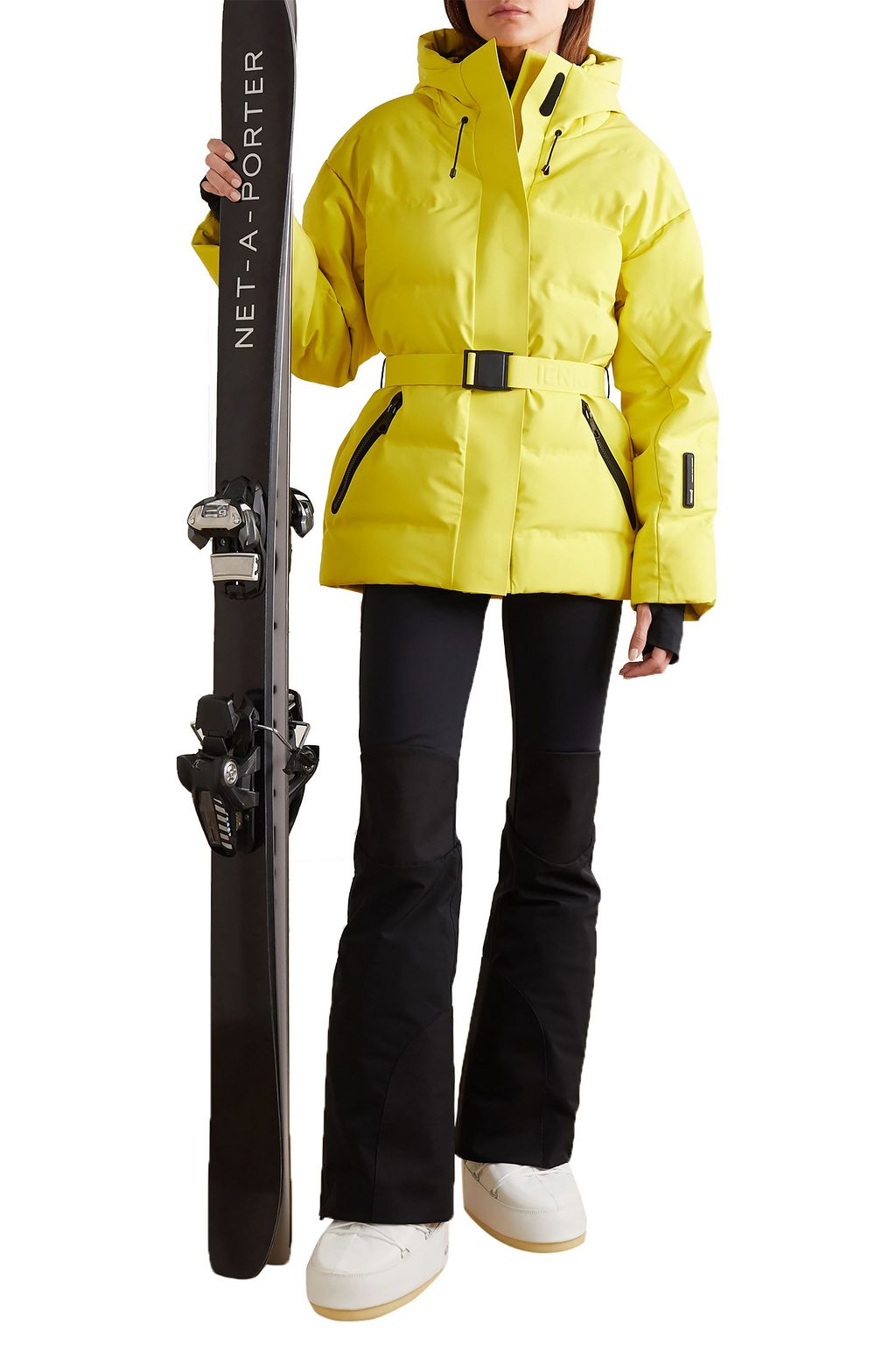 IENKI IENKI Sheena belted quilted hooded down ski jacket