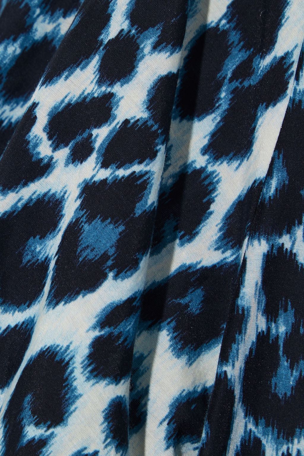 A.L.C. Elton leopard-print cotton and silk-blend voile top