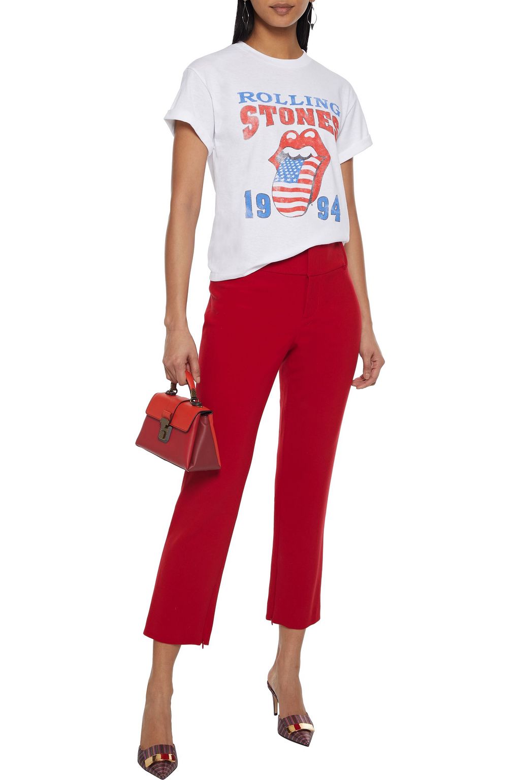 ALICE + OLIVIA Stacey cropped cady slim-leg pants