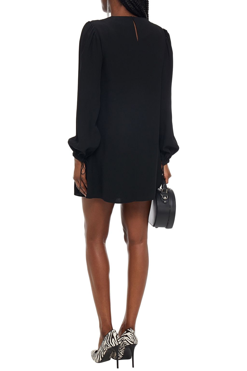SAINT LAURENT Crepe mini dress