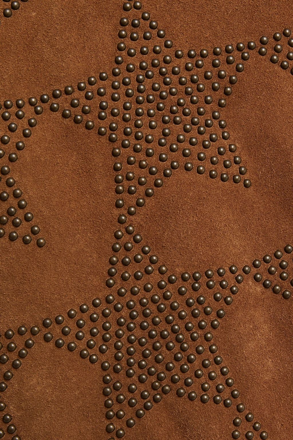 SAINT LAURENT Studded suede mini dress