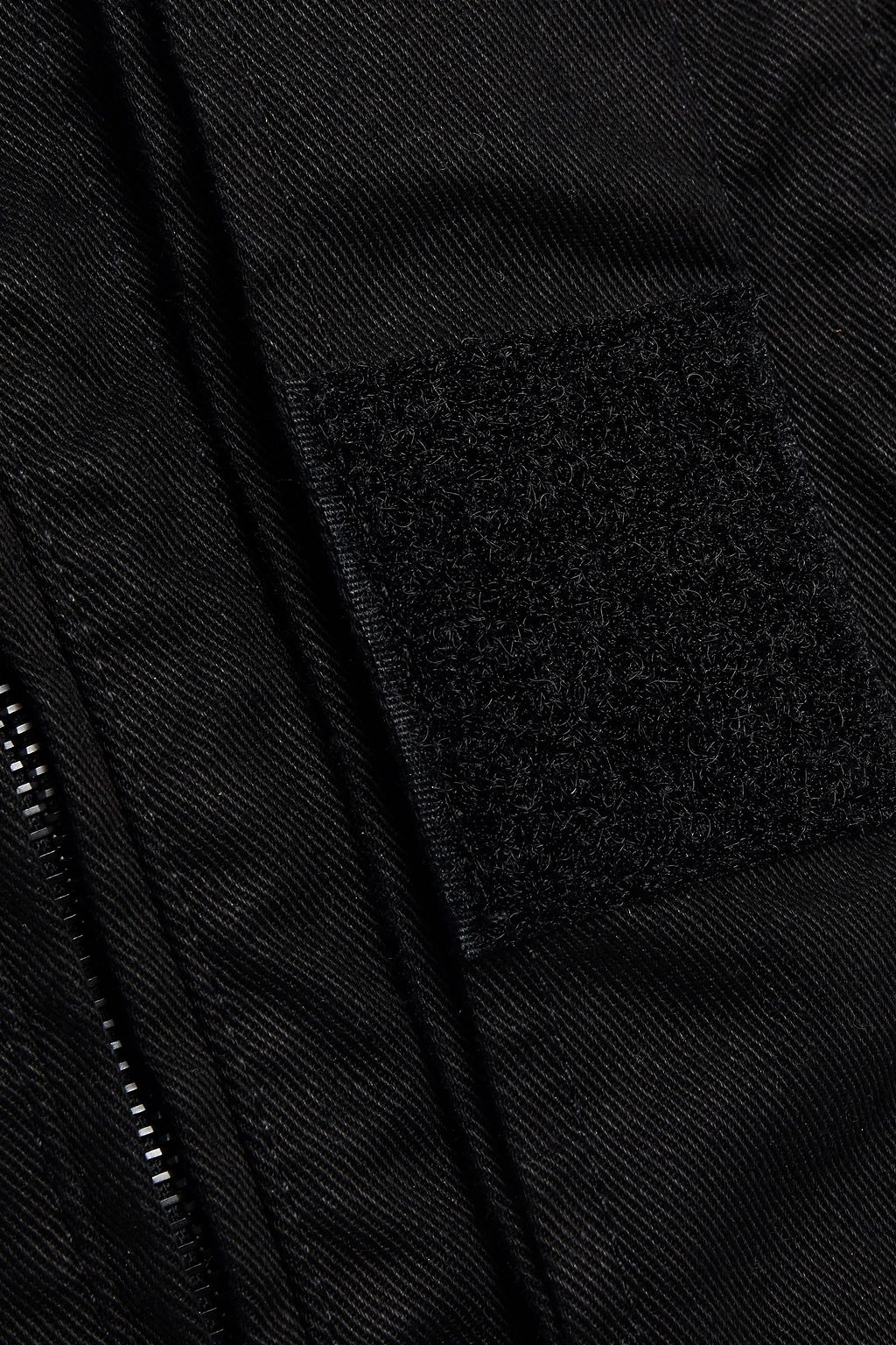 SAINT LAURENT Appliquéd cotton and ramie-blend gabardine jacket