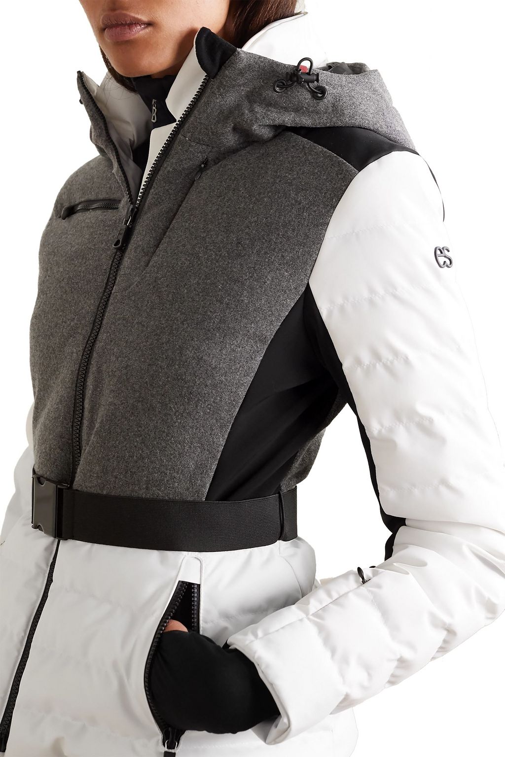 ERIN SNOW Kat color-block quilted merino wool-blend ski jacket