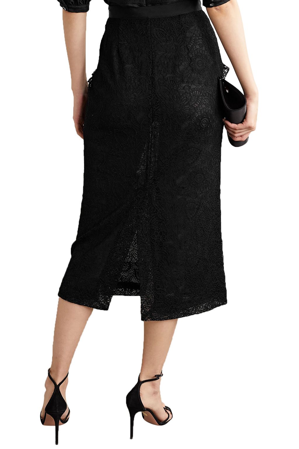 LAURA GARCIA Mila ruffled cotton-jacquard midi skirt