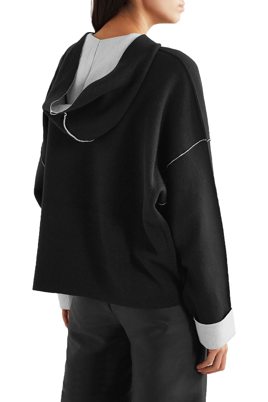 ATM ANTHONY THOMAS MELILLO Oversized two-tone cotton-blend hoodie