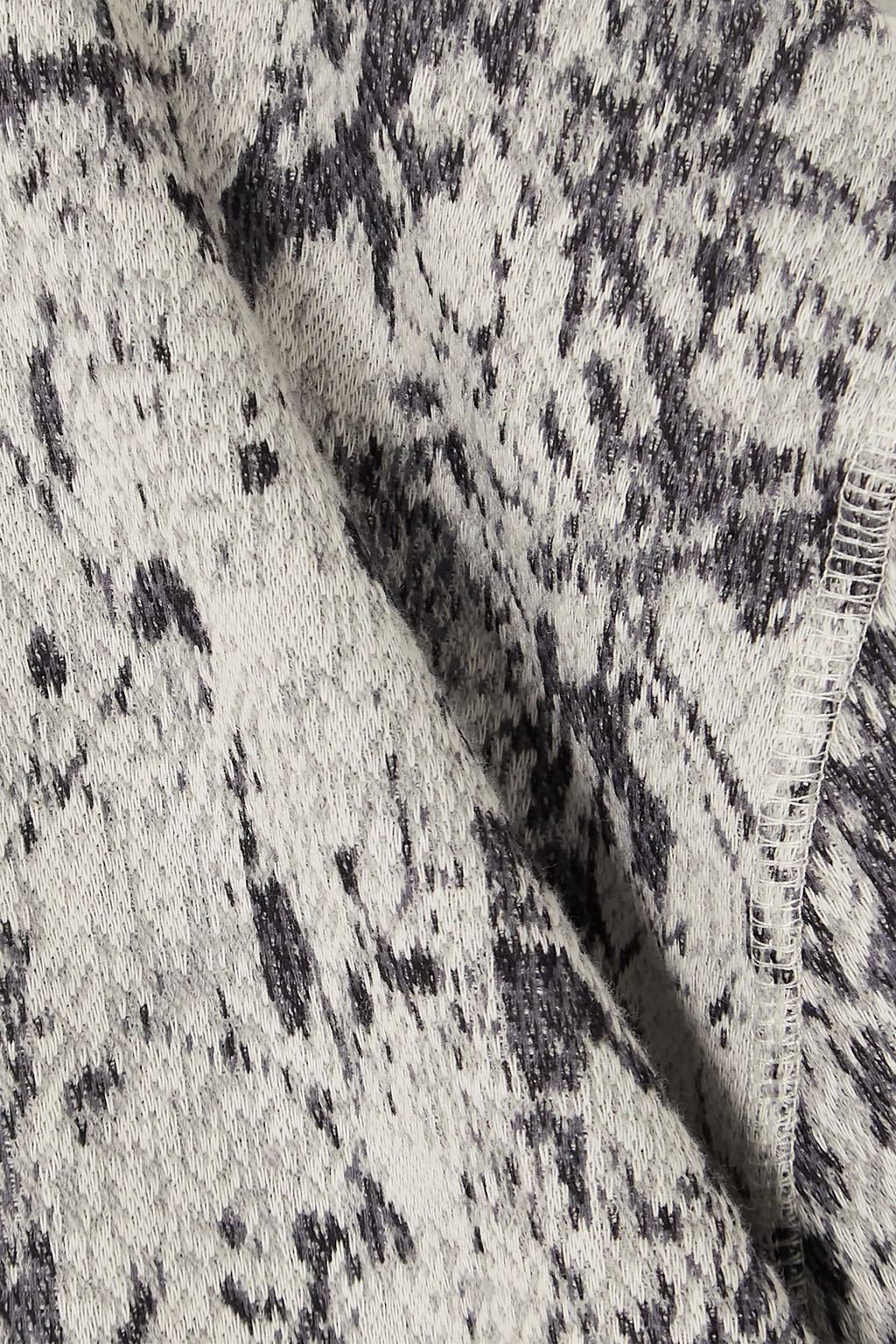 TWENTY MONTRÉAL Pollock Hyper Reality cropped jacquard-knit cotton-blend sweatshirt