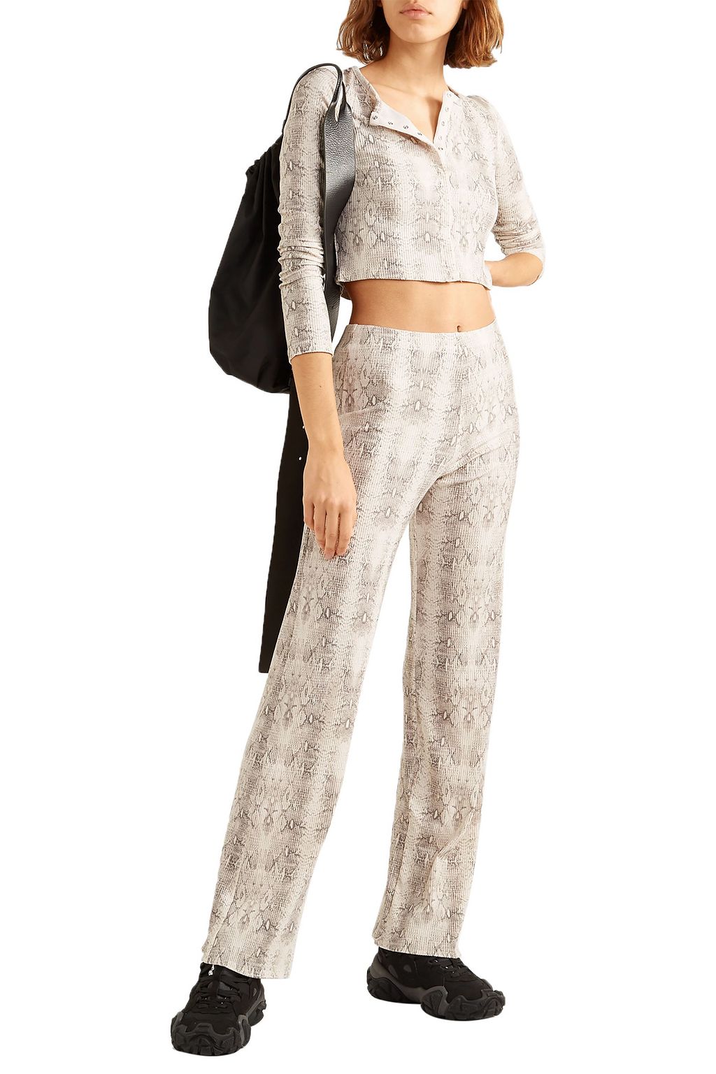 LESET Kelly stretch-jersey straight-leg pants