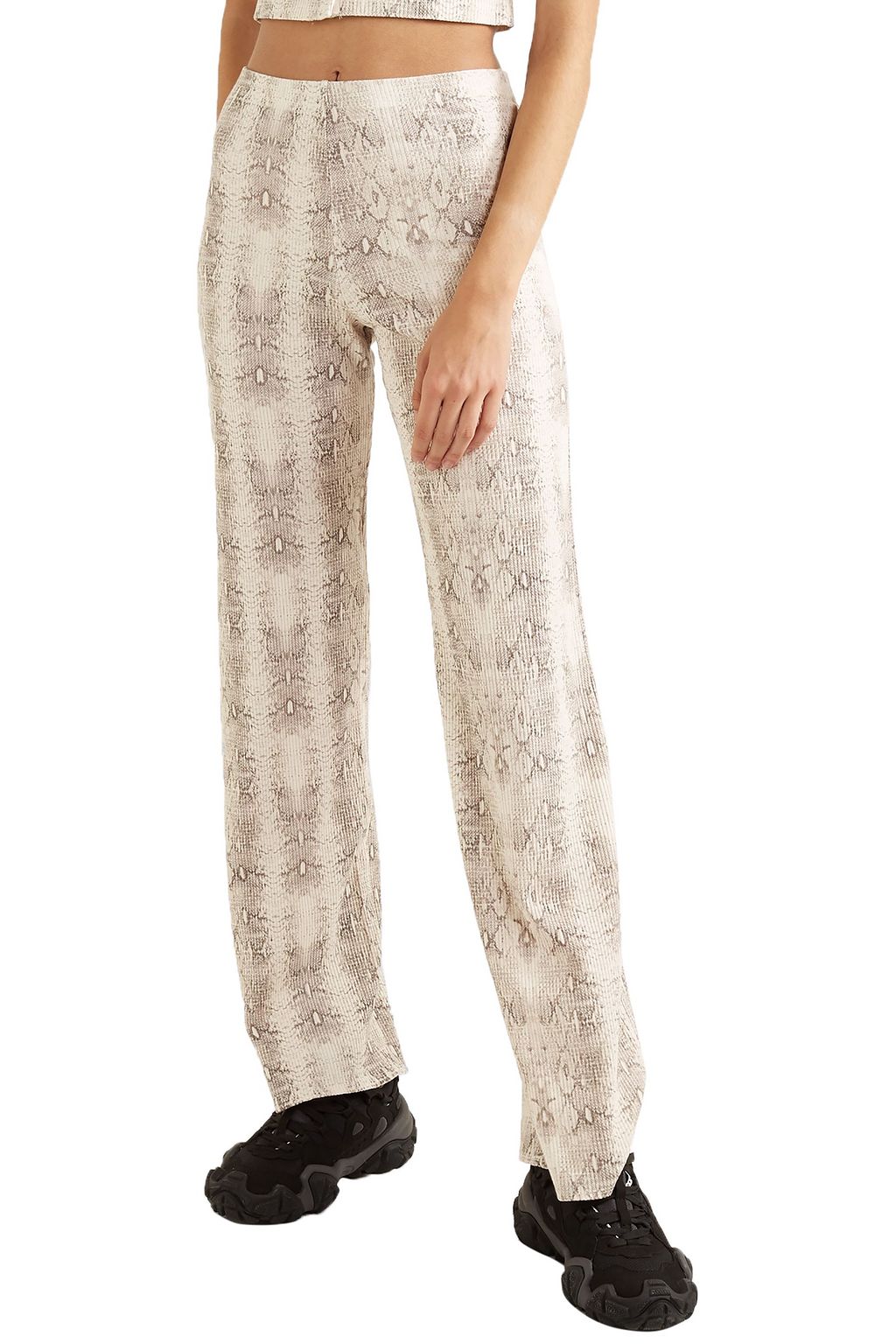 LESET Kelly stretch-jersey straight-leg pants