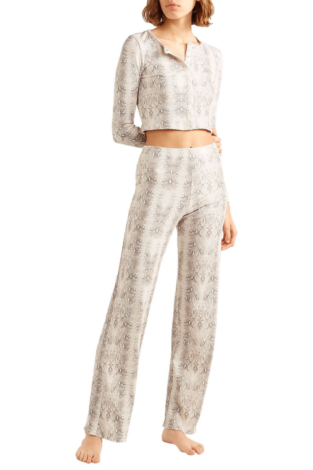 LESET Kelly stretch-jersey straight-leg pants