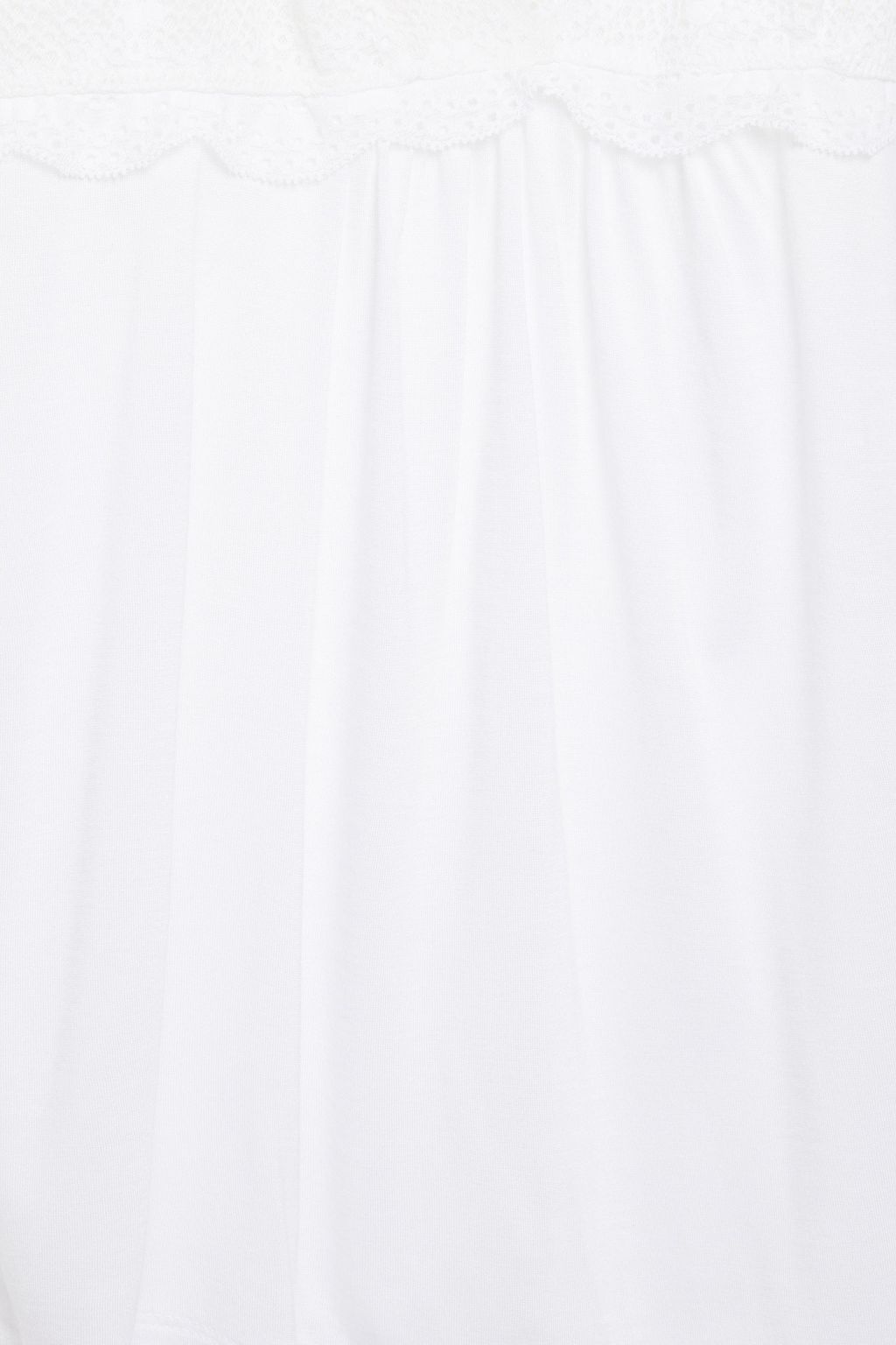 EBERJEY India lace-paneled stretch-jersey camisole