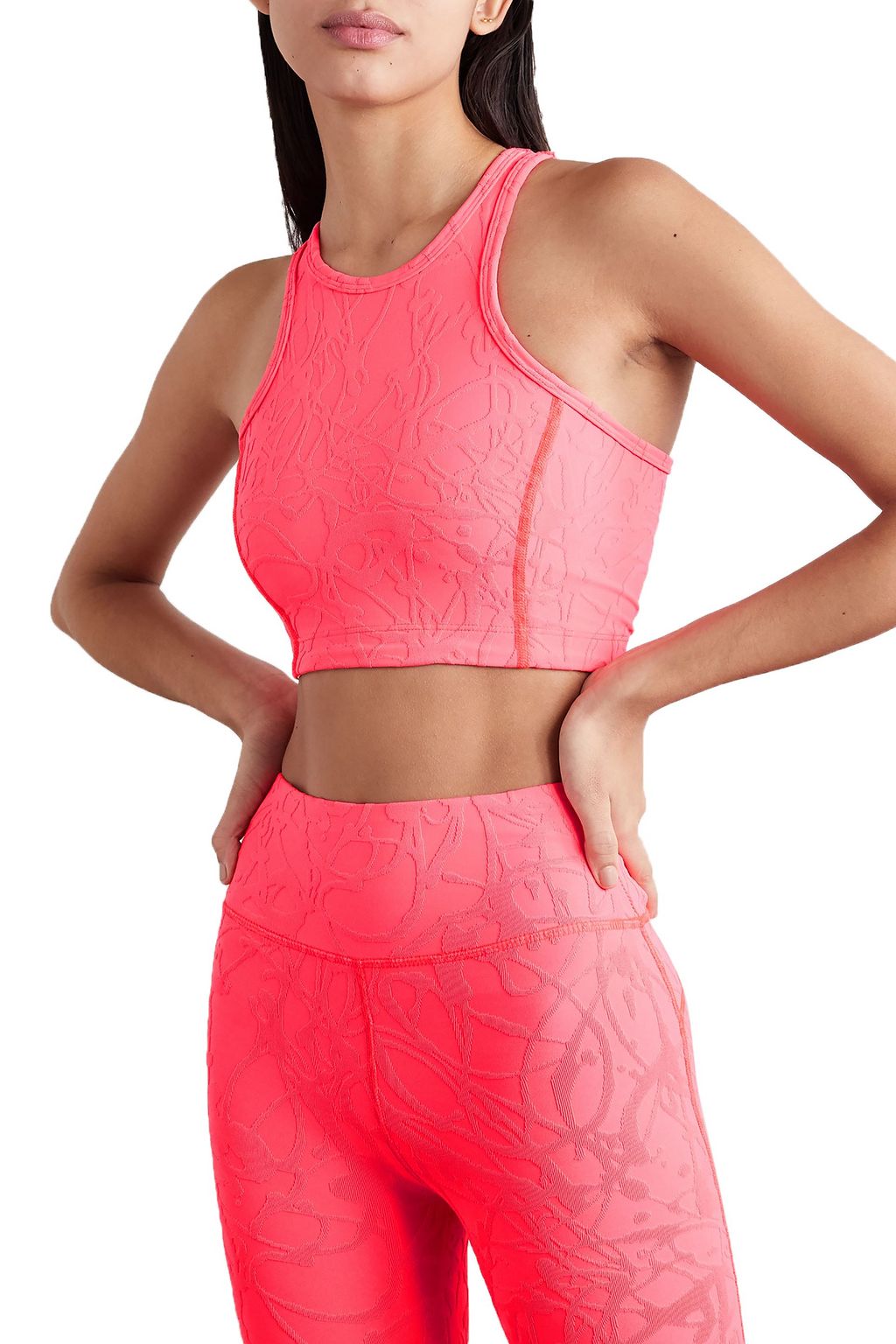 TWENTY MONTRÉAL Pollock 3D Active stretch jacquard-knit sports bra
