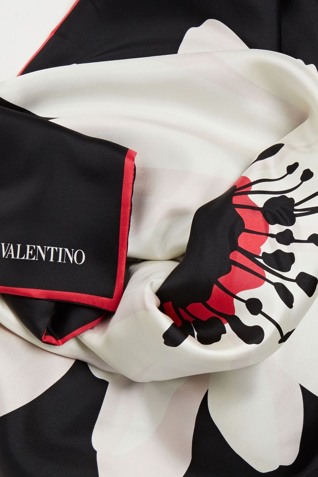 VALENTINO GARAVANI Printed silk-twill scarf