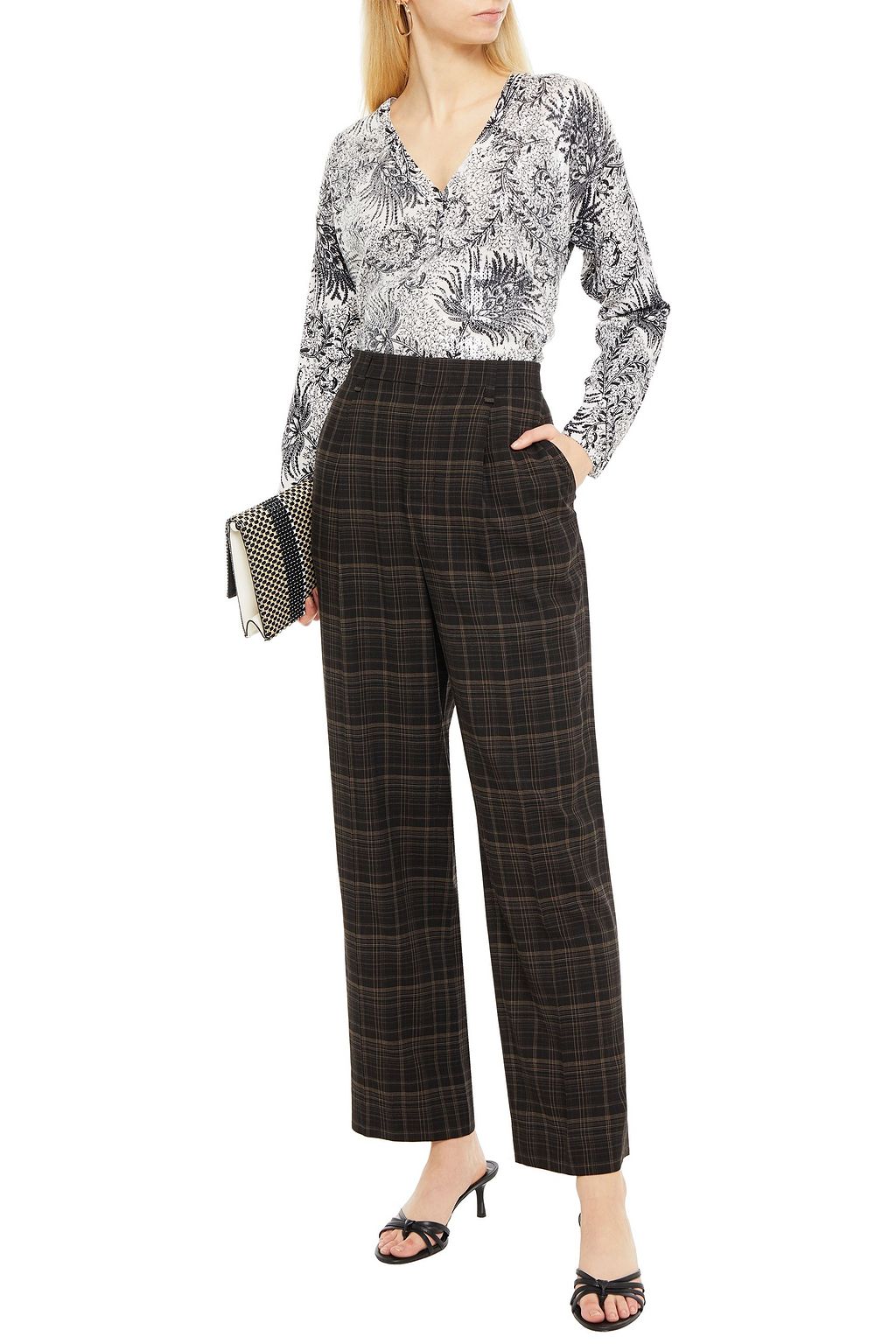 ETRO Embellished printed wool sweater