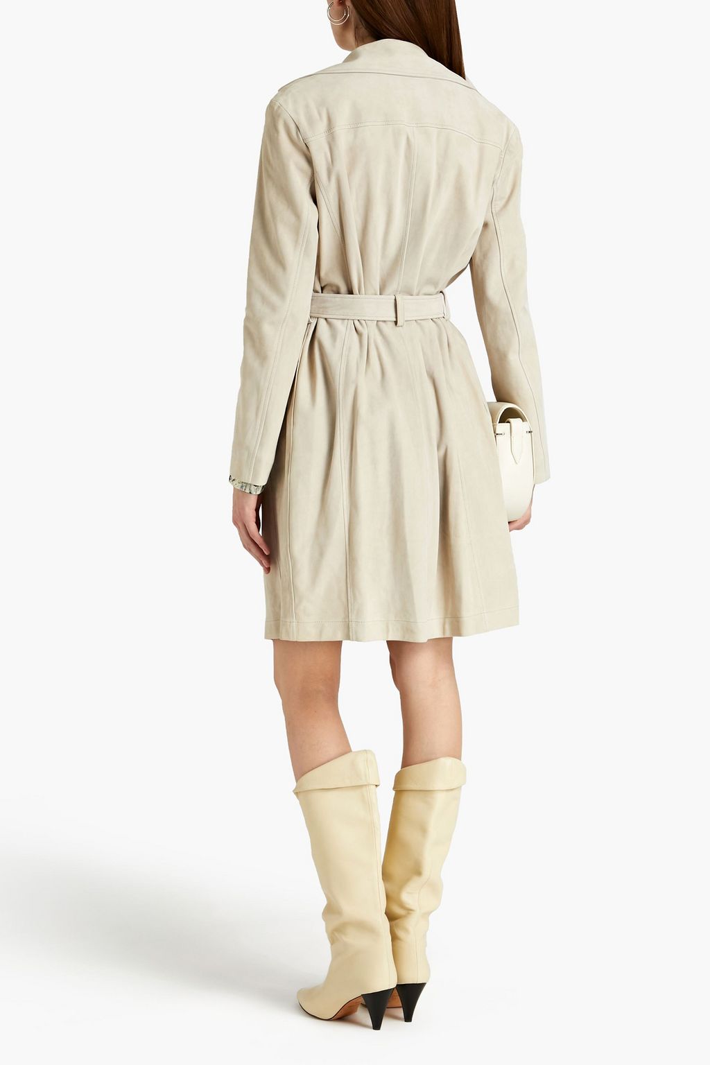 IRO Trenchcoat aus Nubukleder