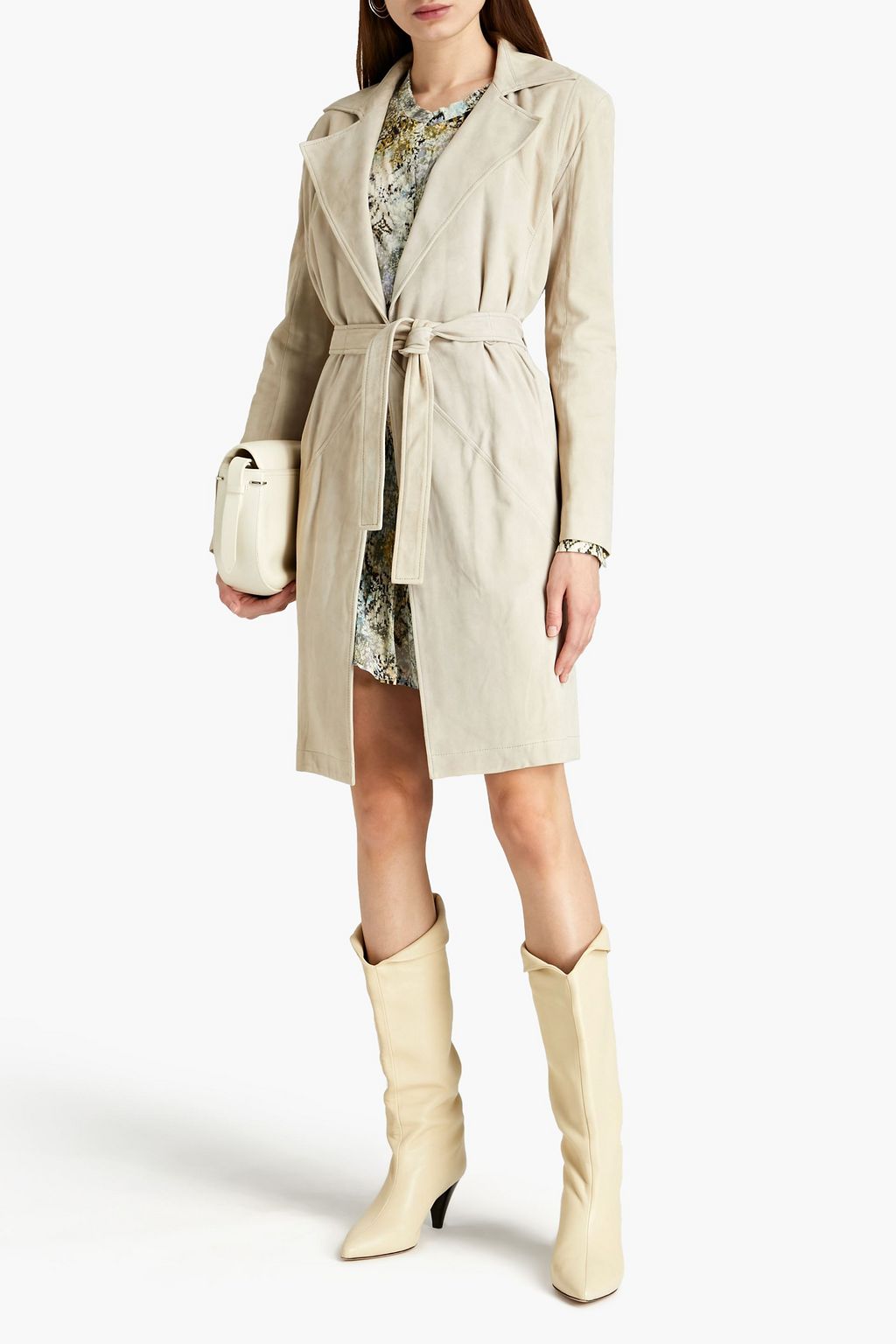 IRO Trenchcoat aus Nubukleder